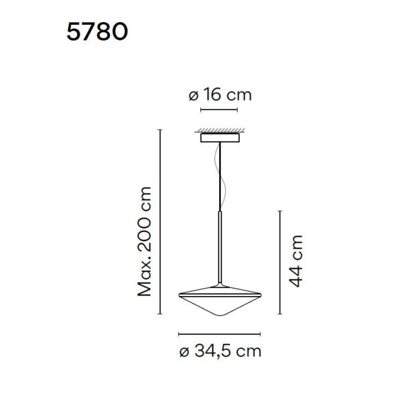 Подвесной светильник Vibia Tempo 5780 18 /1B