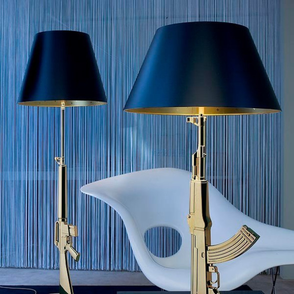 Настольная лампа Flos Guns Table Gun Gold F2954000