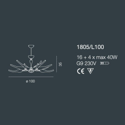 Люстра Bellart Ego 1805/L100 06/V17