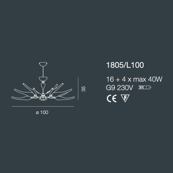 Люстра Bellart Ego 1805/L100 06/V17