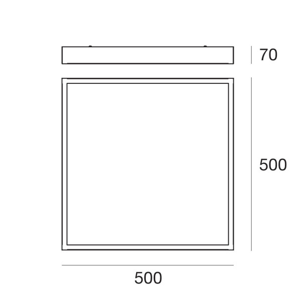 Потолочный светильник Linea Light Box 8233N