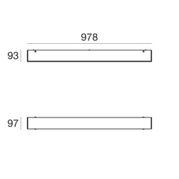 Потолочный светильник Linea Light Glued 90304