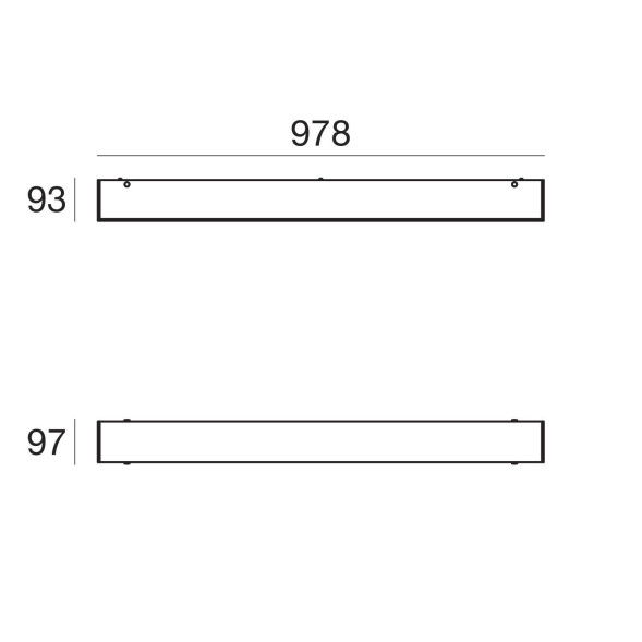 Потолочный светильник Linea Light Glued 90304