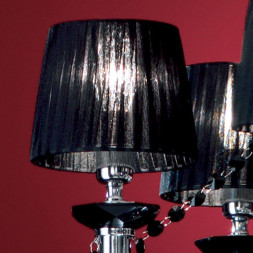 Люстра Euroluce Arcobaleno L8 Silver Clear Black