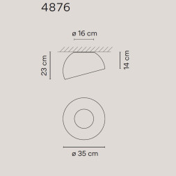 Потолочный светильник Vibia Duo 4876 93 /4B