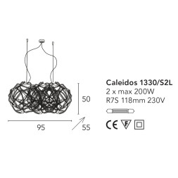 Подвесной светильник Bellart Caleidos 1330/S2L 05
