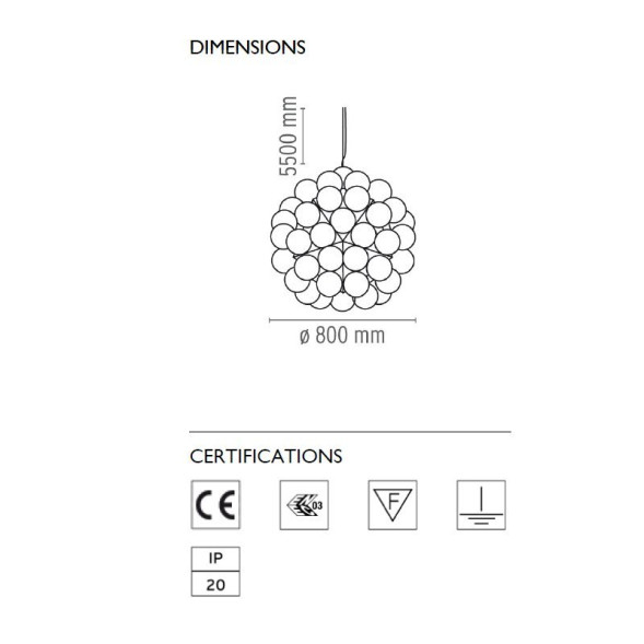 Подвесной светильник Flos Taraxacum 88 S1 F7430000