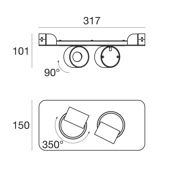 Светильник для струнной системы Linea Light Beebo 8442