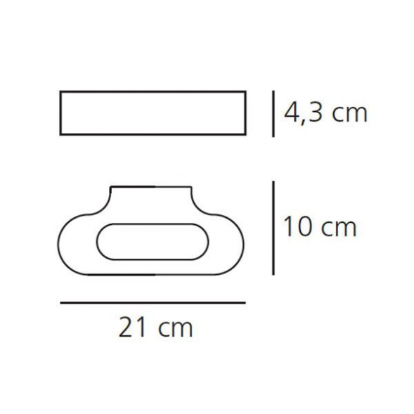 Настенный светильник Artemide Talo parete Halo - White 0613010A