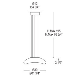 Подвесной светильник Leucos KEYRA 30 S 0002304