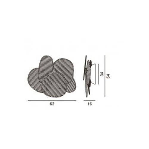 Настенный светильник Foscarini Nuage 243005DM 63