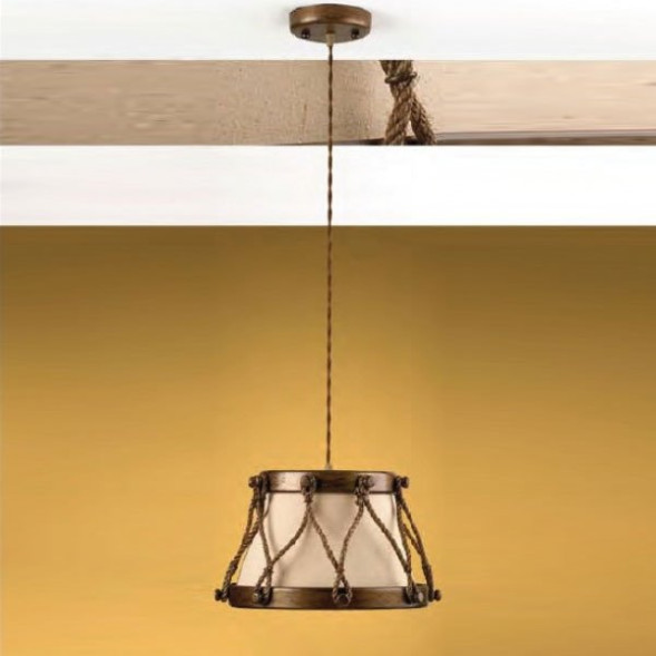 Подвесной светильник Lustrarte Rustica Tambor 528.89 Kobi