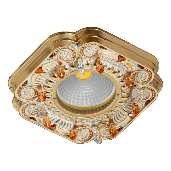 Встраиваемый спот (точечный светильник) FEDE Lighting Crystal De Luxe Palace FD1007ROPCL
