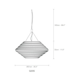 Подвесной светильник Terzani Kika Q20S M7 C8