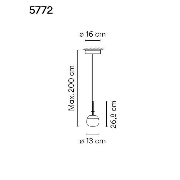 Подвесной светильник Vibia Tempo 5772 18 /1B