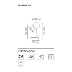 Настольная лампа Flos IC Lights IC T1 HIGH Chrome F3170057