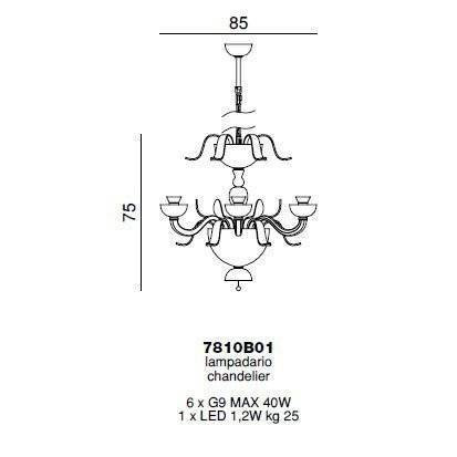 Люстра Beby Garden Party 7810B01 Gold Black Rome SW Jet Golden Teak
