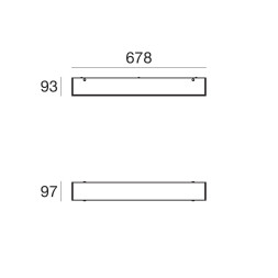 Потолочный светильник Linea Light Glued 90303