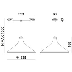 Светильник для струнной системы Linea Light Bell 8736