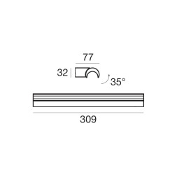 Настенный светильник Linea Light Halfpipe 8391