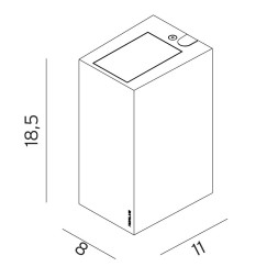 Уличный настенный светильник Norlys Lillehammer 1584GR