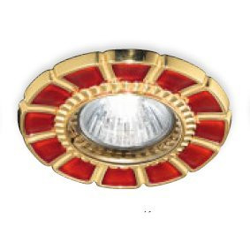 Встраиваемый спот (точечный светильник) Renzo Del Ventisette FA 14395/1 DEC. OL RED