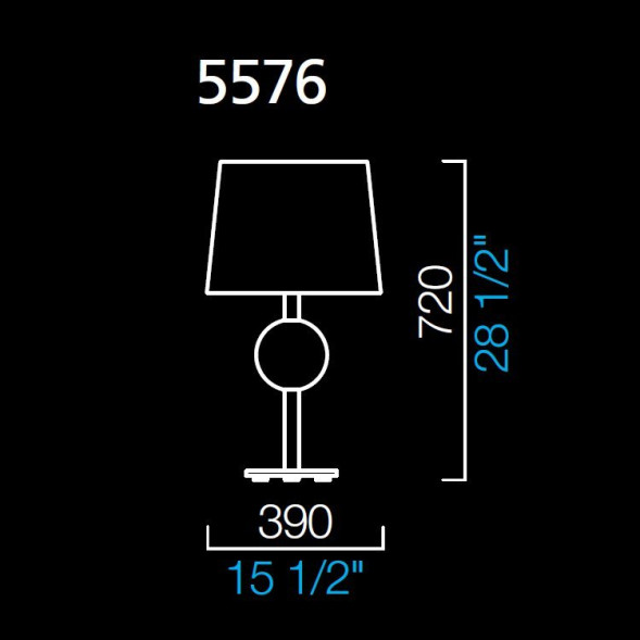Настольная лампа Barovier&amp;Toso Marta 5576/VI/BB