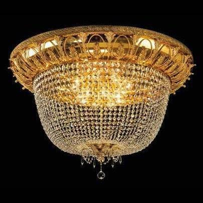 Потолочный светильник Beby Group Opera 2072/16PL Light gold CUT CRYSTAL