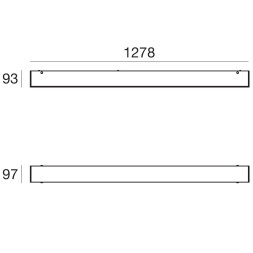 Потолочный светильник Linea Light Glued 90305