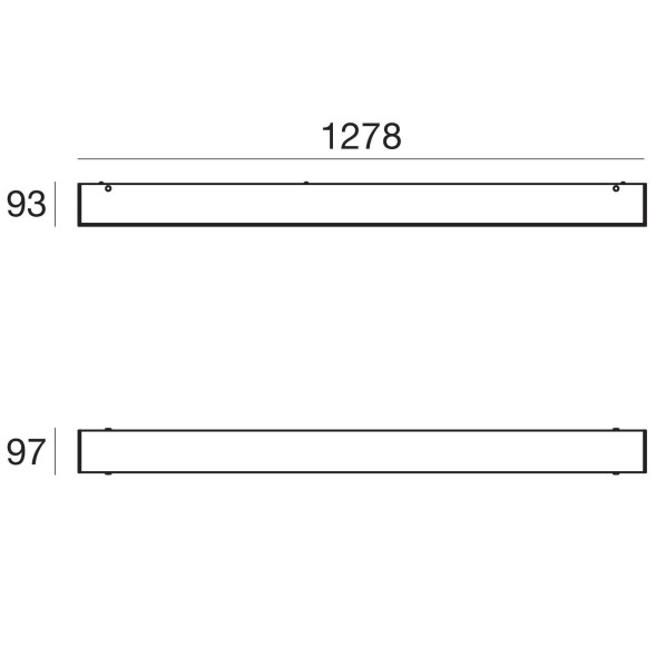 Потолочный светильник Linea Light Glued 90305