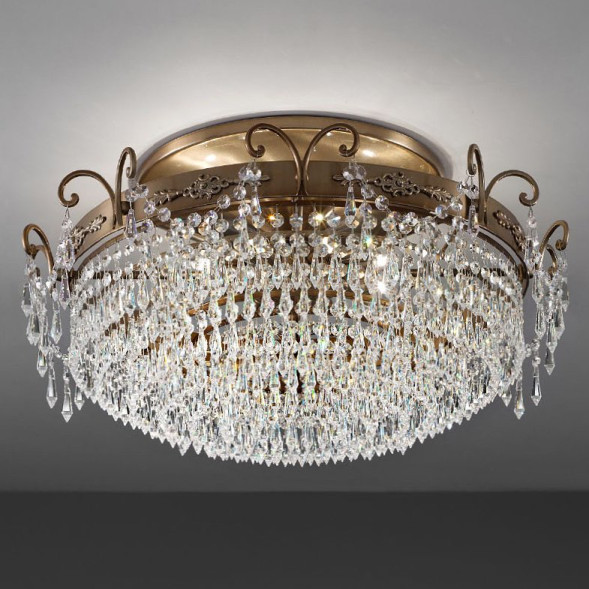 Потолочный светильник Masiero Glasse PL8 G01 Swarovski elements