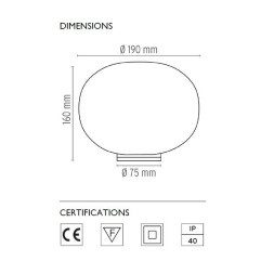 Настольный светильник Flos Glo-Ball Basic Zero Dimmer F3330009