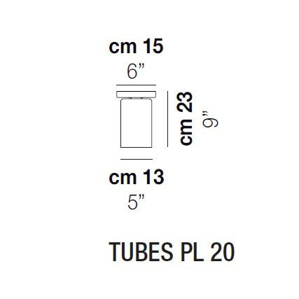 Потолочный светильник Vistosi Tubes PL 20 E27 FU NI