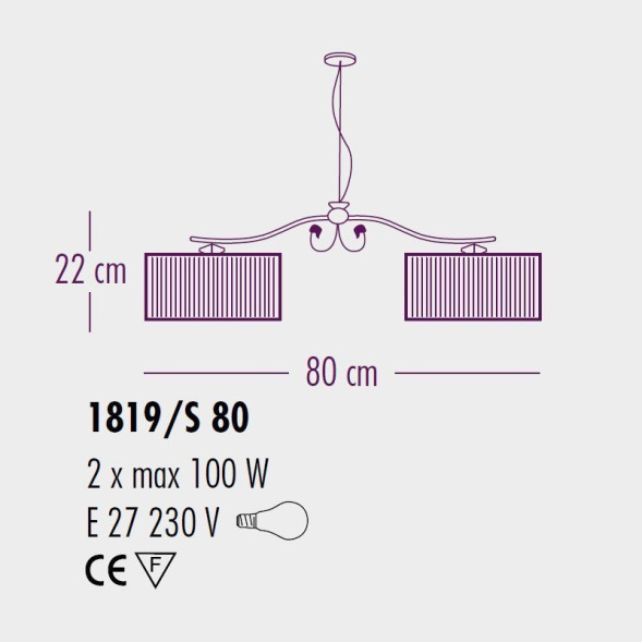 Подвесной светильник Bellart Charme 1819/S120 16/P06