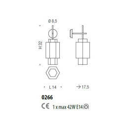 Бра Sylcom Casa Blanca 0266 AMT