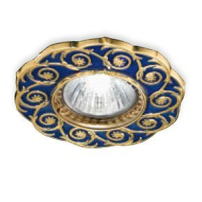 Встраиваемый спот (точечный светильник) Renzo Del Ventisette FA 14397/1 DEC. OL BLUE