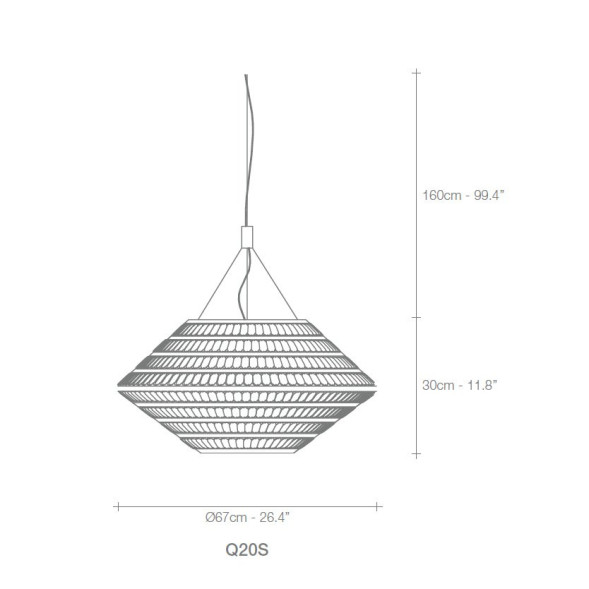 Подвесной светильник Terzani Kika Q20S L3 C8