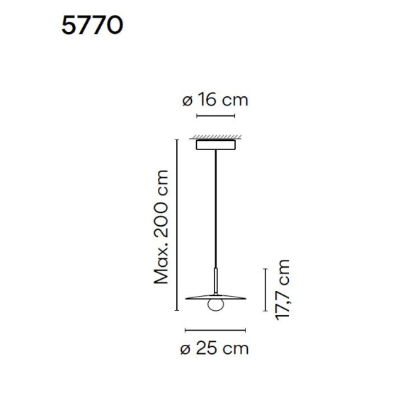 Подвесной светильник Vibia Tempo 5770 18 /1B