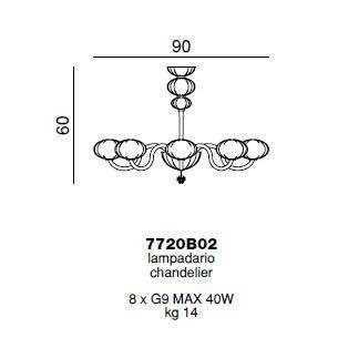 Люстра Beby Group Gloss 7720B02 Chrome Verdino