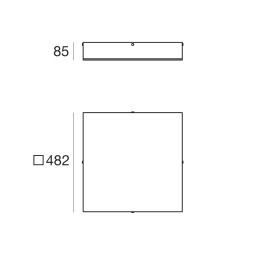 Потолочный светильник Linea Light Glued 90307