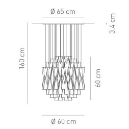 Подвесной светильник Axo Light Aura SP AURA 60 BC SPAURA60BCORE27