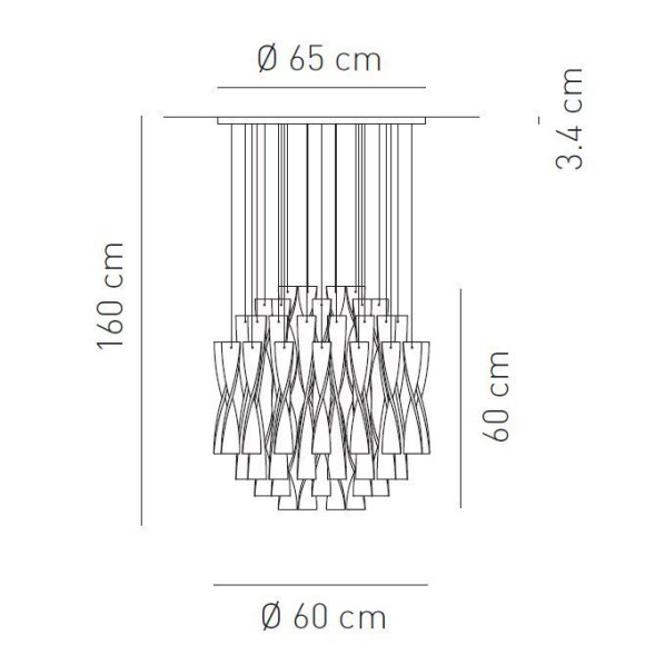 Подвесной светильник Axo Light Aura SP AURA 60 BC SPAURA60BCORE27
