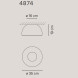 Потолочный светильник Vibia Duo 4874 93 /1B