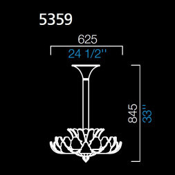Подвесной светильник Barovier&amp;Toso Rex 5359/CR