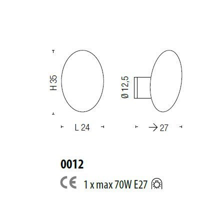 Настенный светильник Sylcom Bitta 0012 TOP