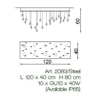 Потолочный светильник IlParalume MARINA 3324 2083