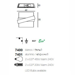 Настенно-потолочный светильник Linea Light Zig Zag 7400