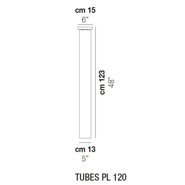 Потолочный светильник Vistosi Tubes PL 120 E27 FU NI