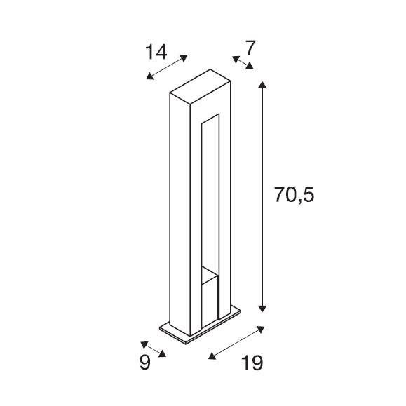 Садово-парковый фонарь SLV Arrock 231420