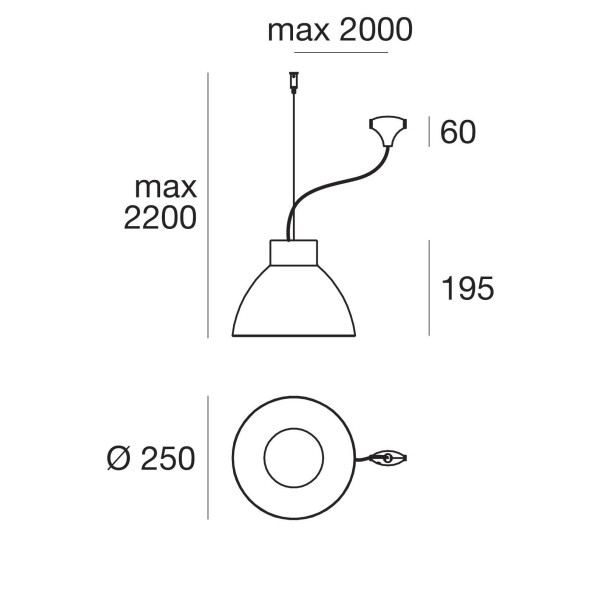 Светильник для струнной системы Linea Light Campana TR4310-3